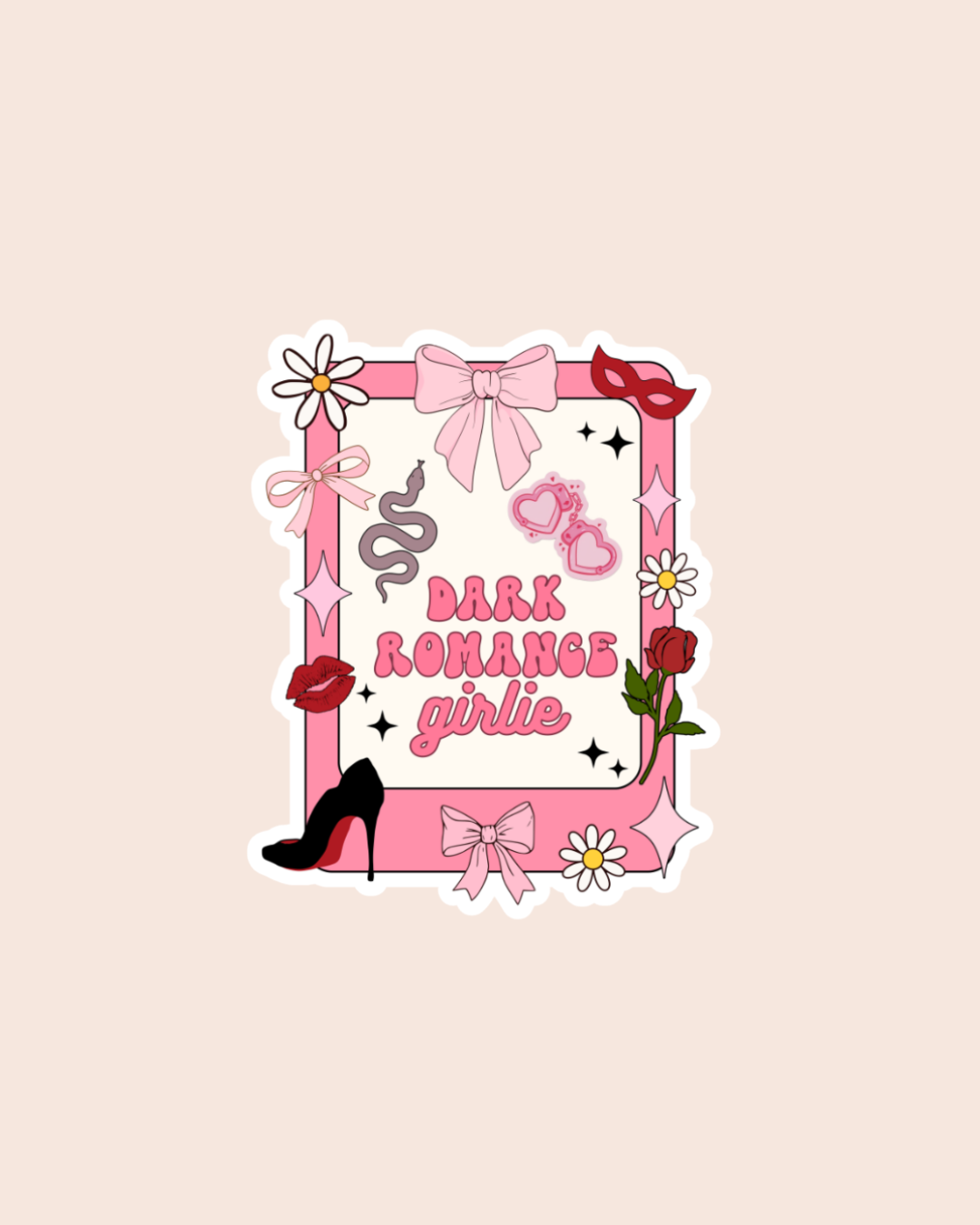 Dark Romance Girlie Sticker