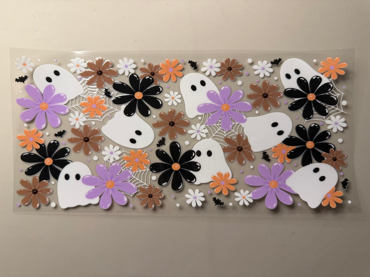 Floral Ghosts UV DTF Wrap