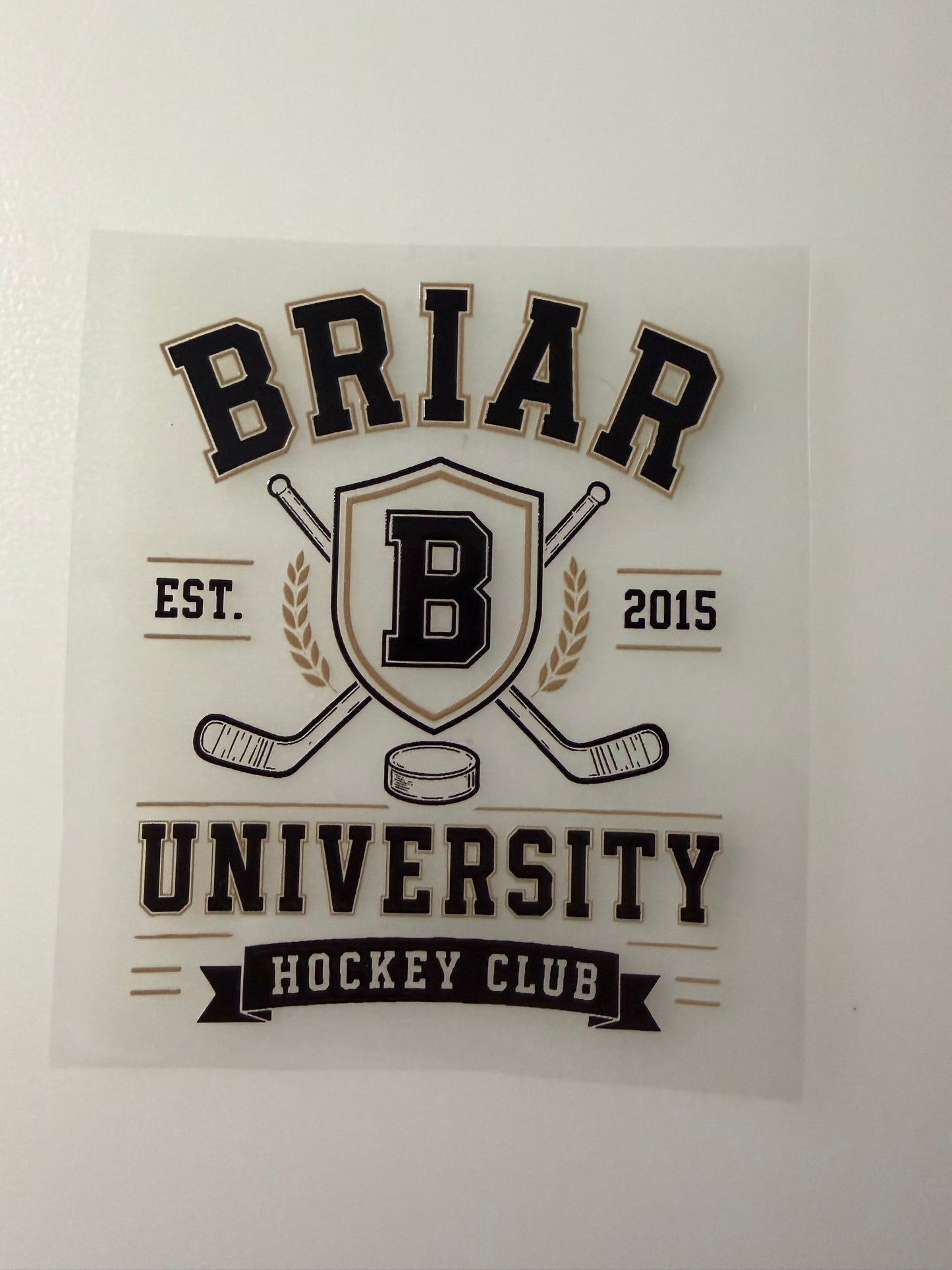 Briar Hockey UV DTF Decal