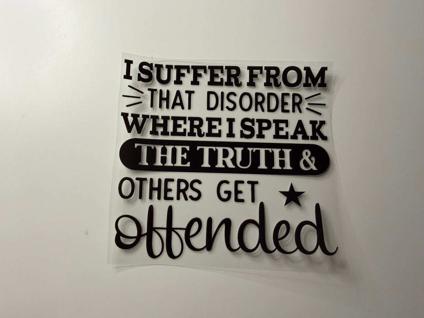 Introvert Definition UV DTF Decal