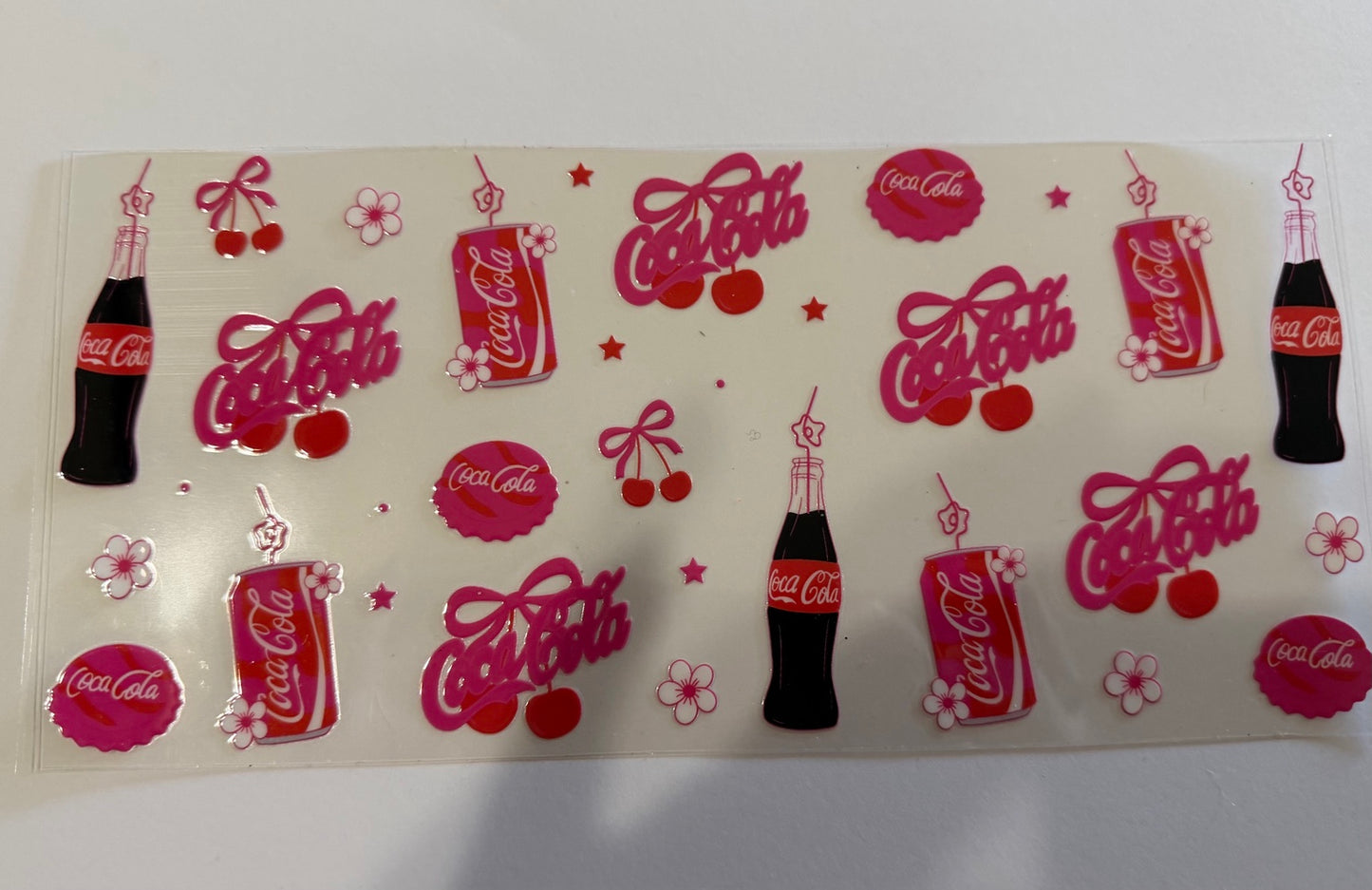 Cherry Cola UV DTF Cup Wrap