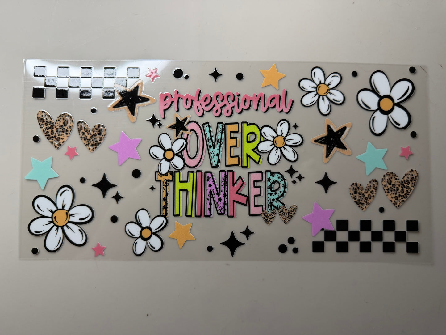 Overthinker UV DTF Wrap