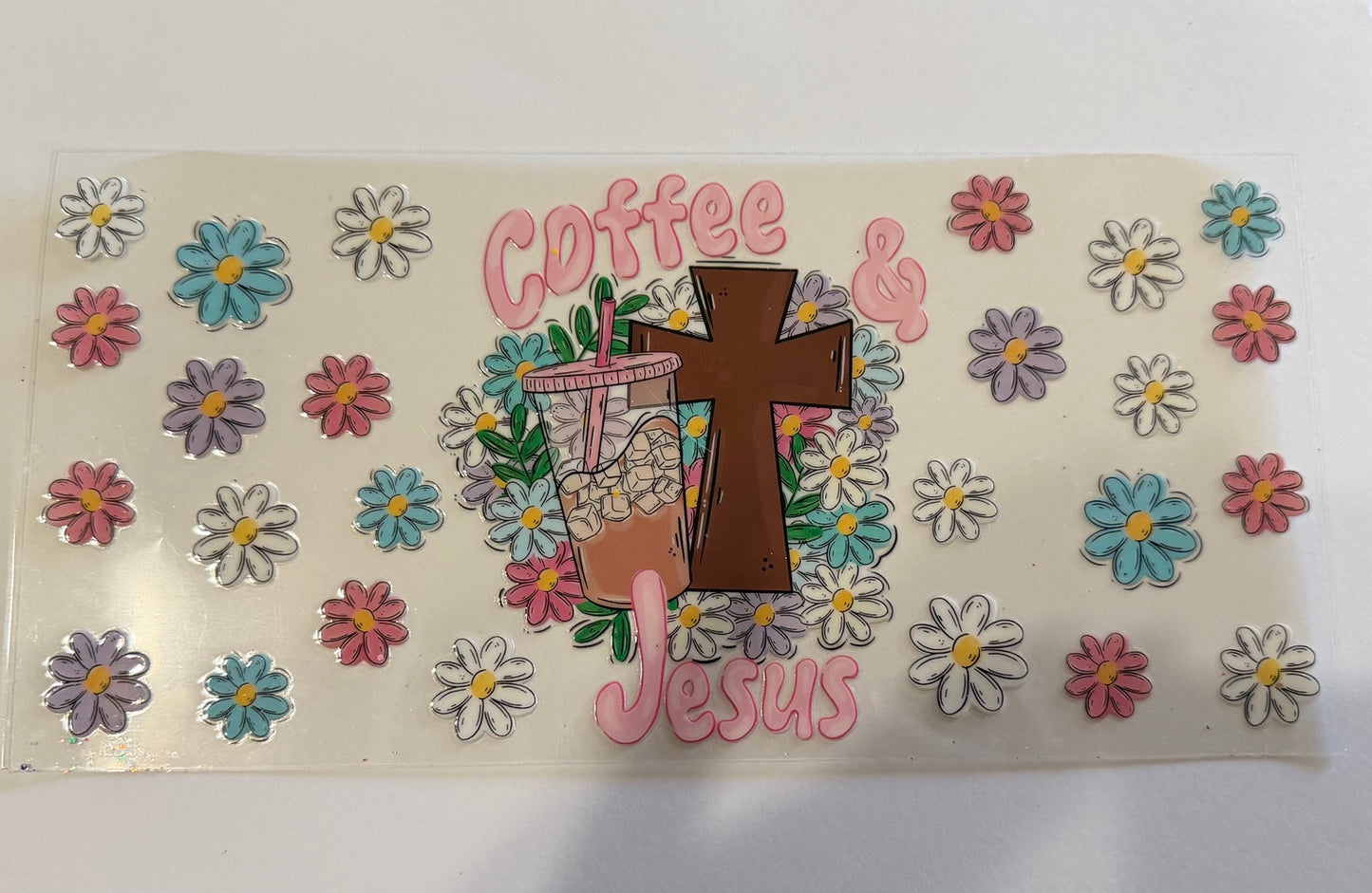 Coffee & Jesus UV DTF Wrap