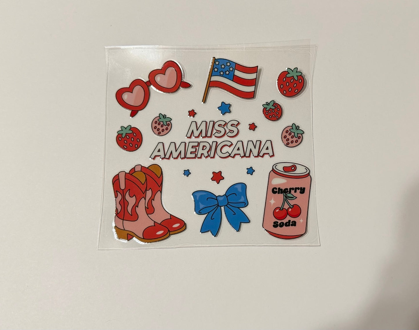 Miss Americana UV DTF Decal
