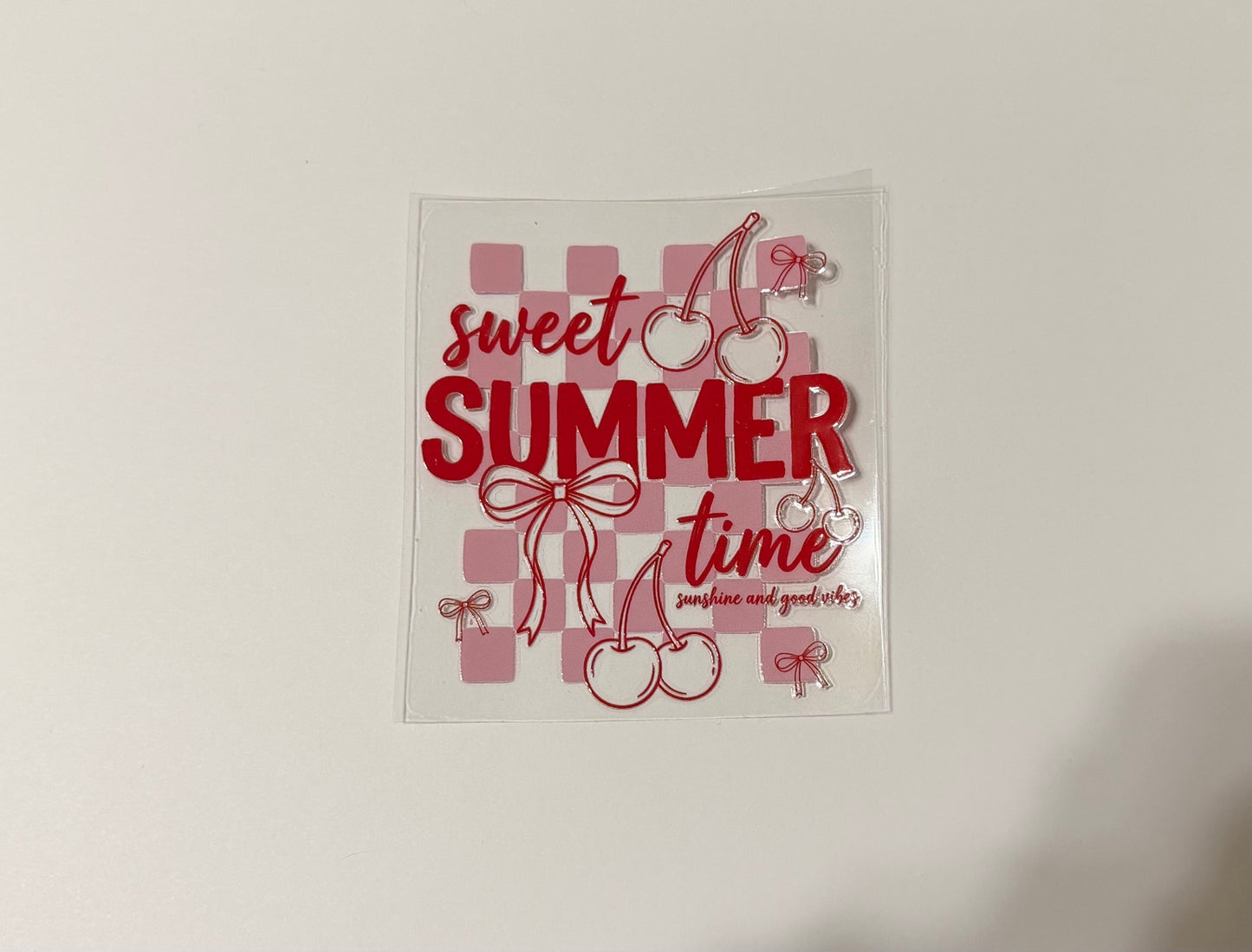 Sweet Summer Time UV DTF Decal