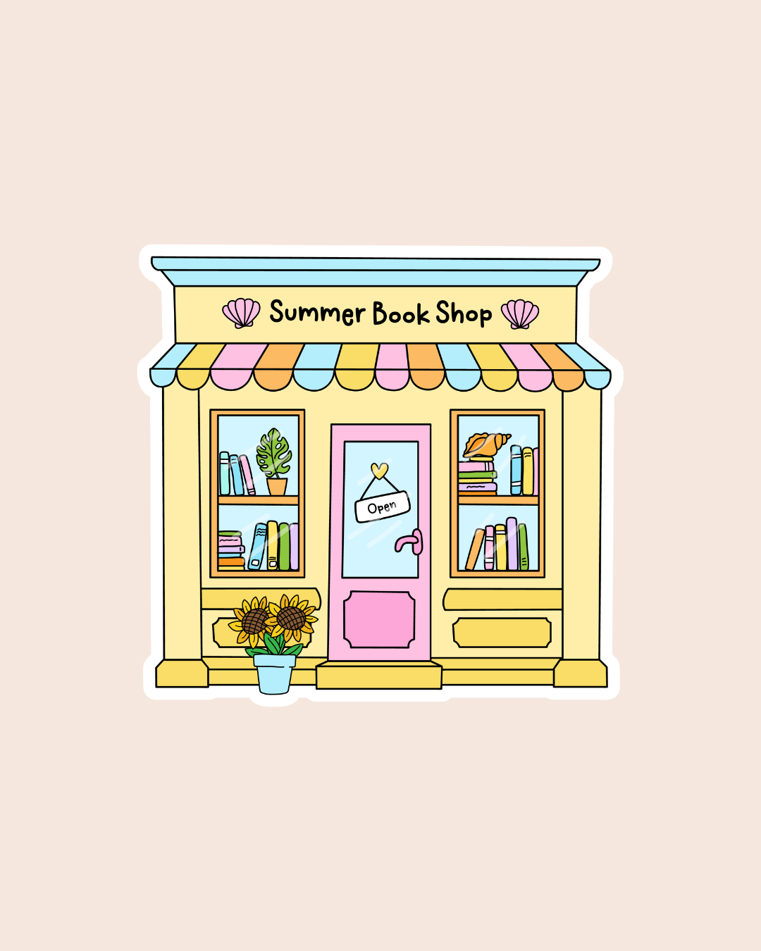 Summer Bookshop Sticker