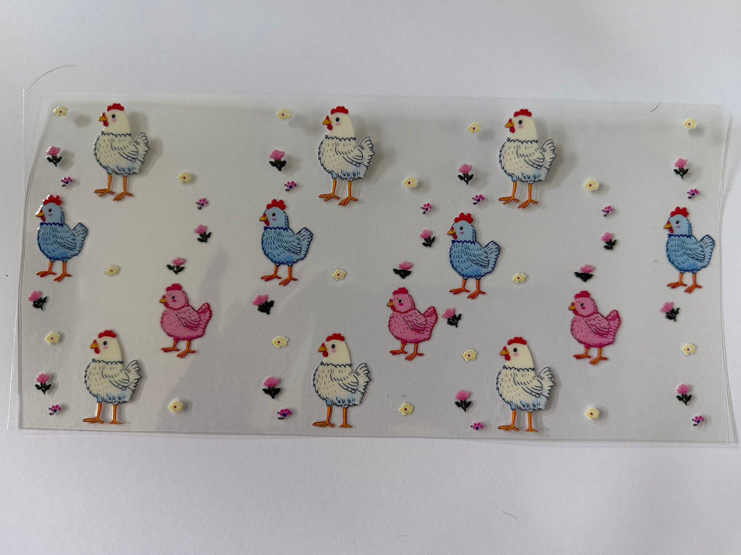 Pastel Chicken UV DTF Wrap