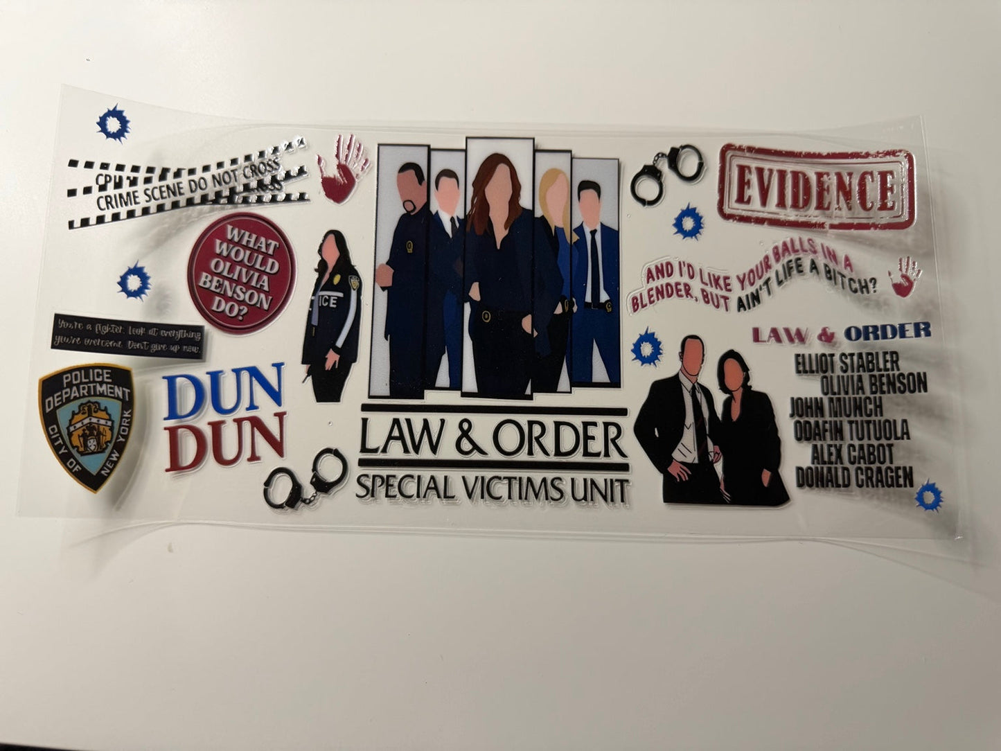 Law & Order UV DTF Wrap