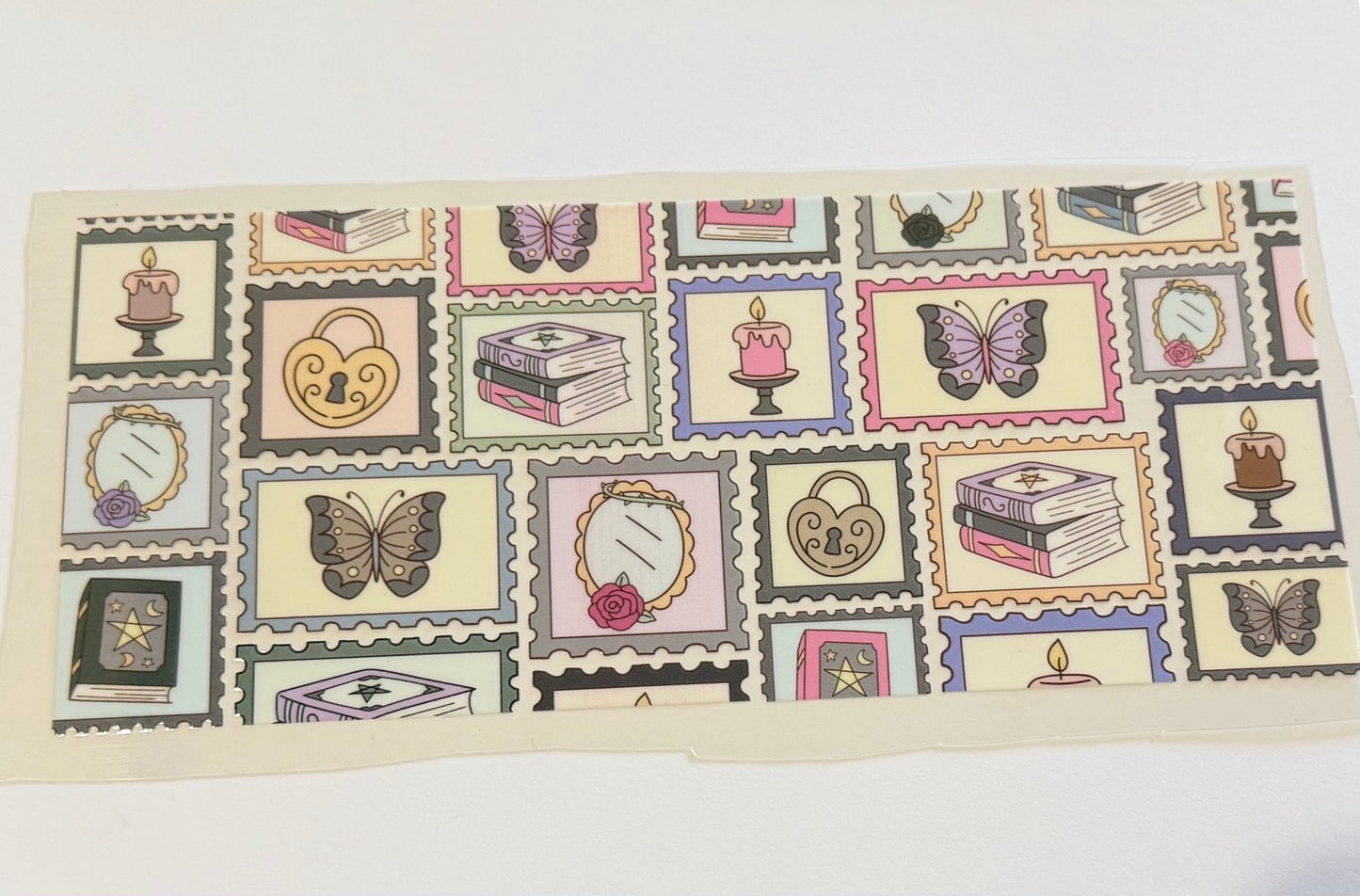 Vintage Stamp Bookish UV DTF Wrap
