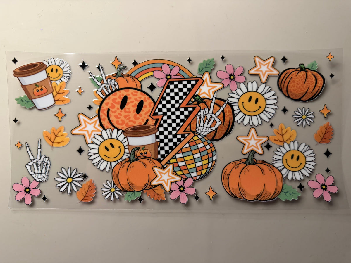 Retro Fall UV DTF Wrap
