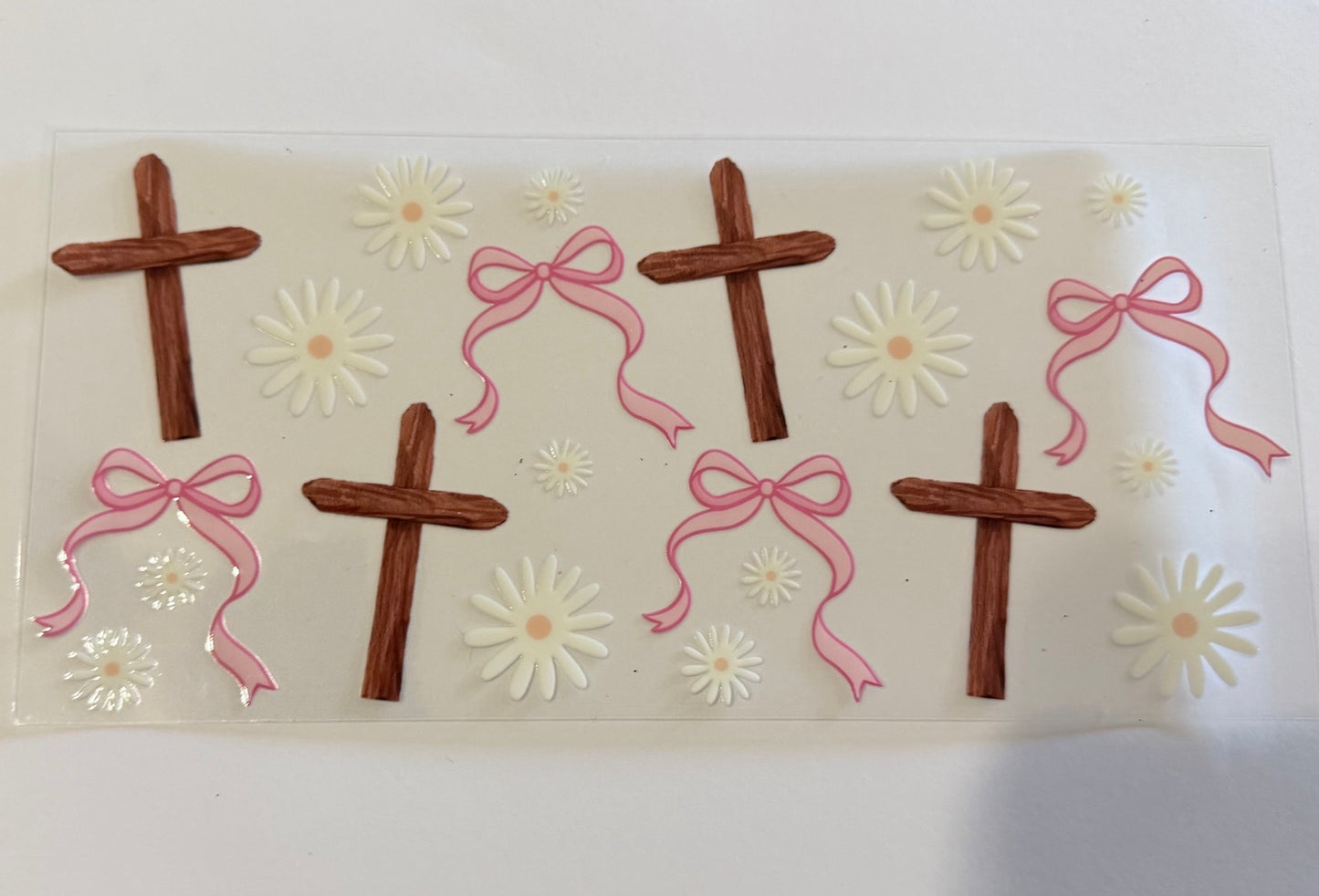 Coquette Cross UV DTF Wrap