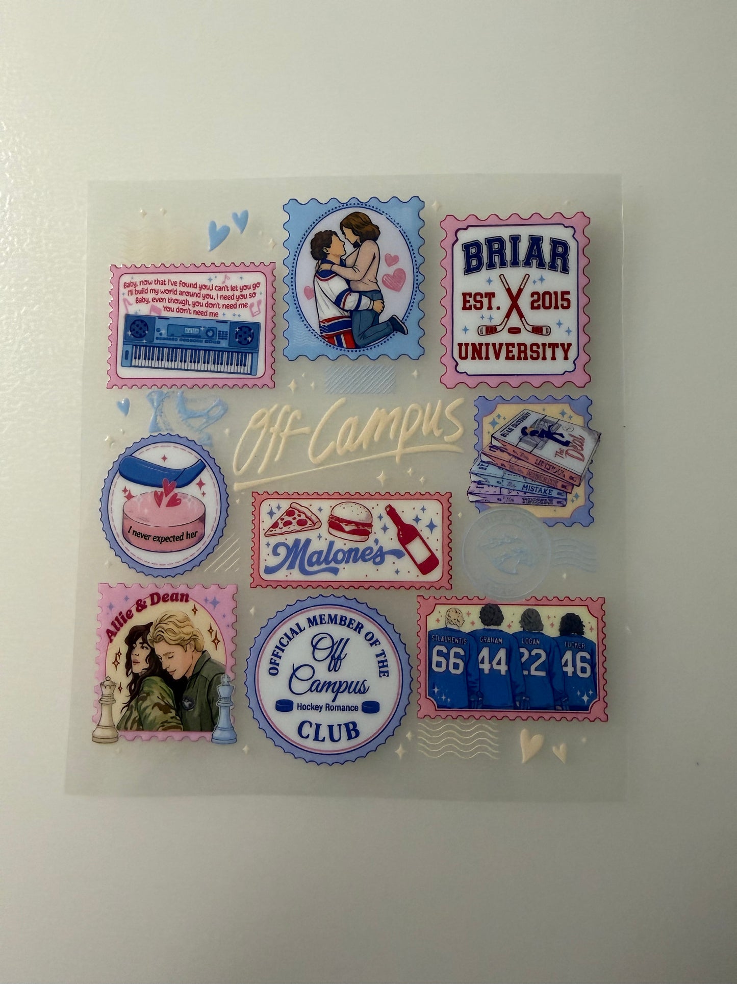 Hockey Collage UV DTF Decal