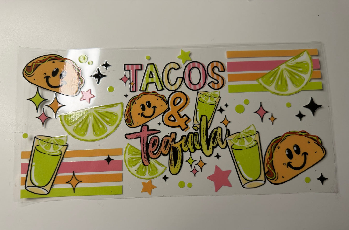 Tacos & Tequila UV DTF Wrap