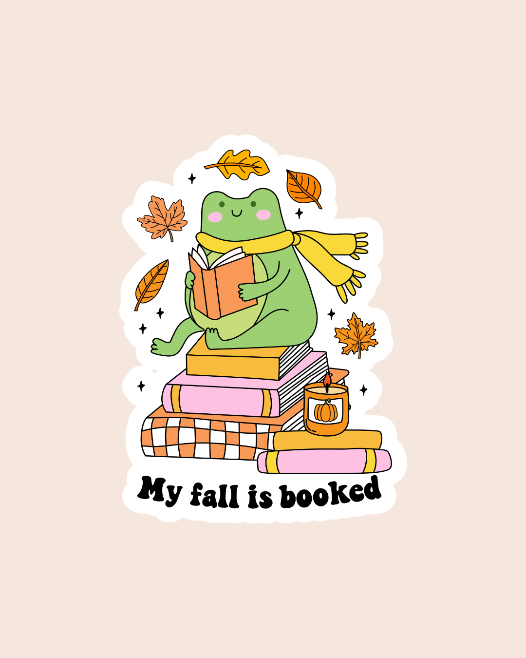 My Fall Is Booked Sticker