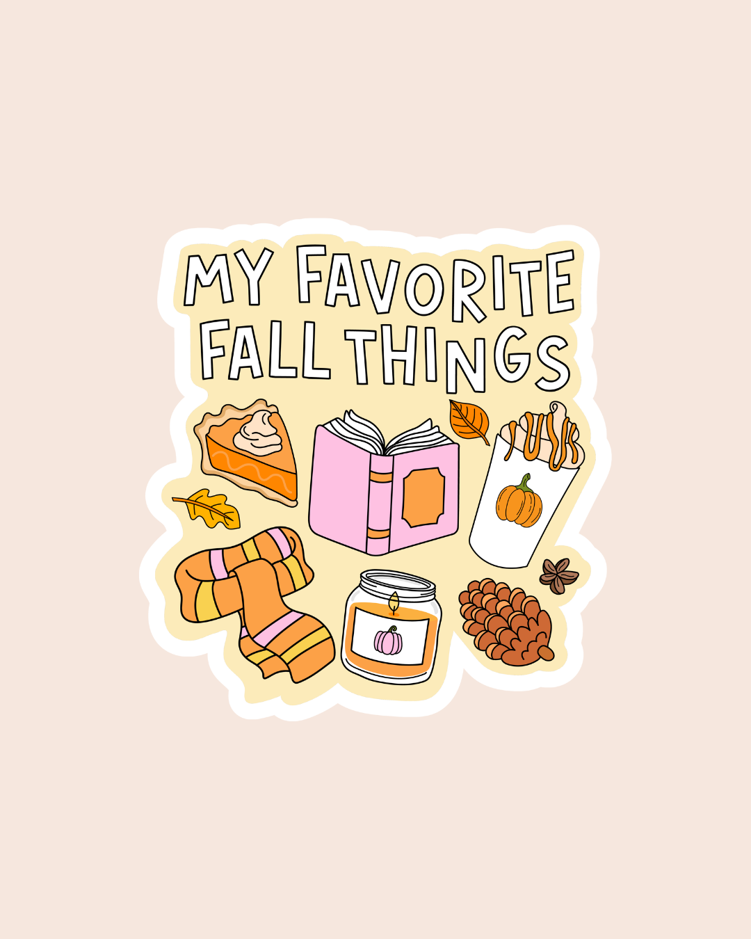 Favorite Fall Things Sticker