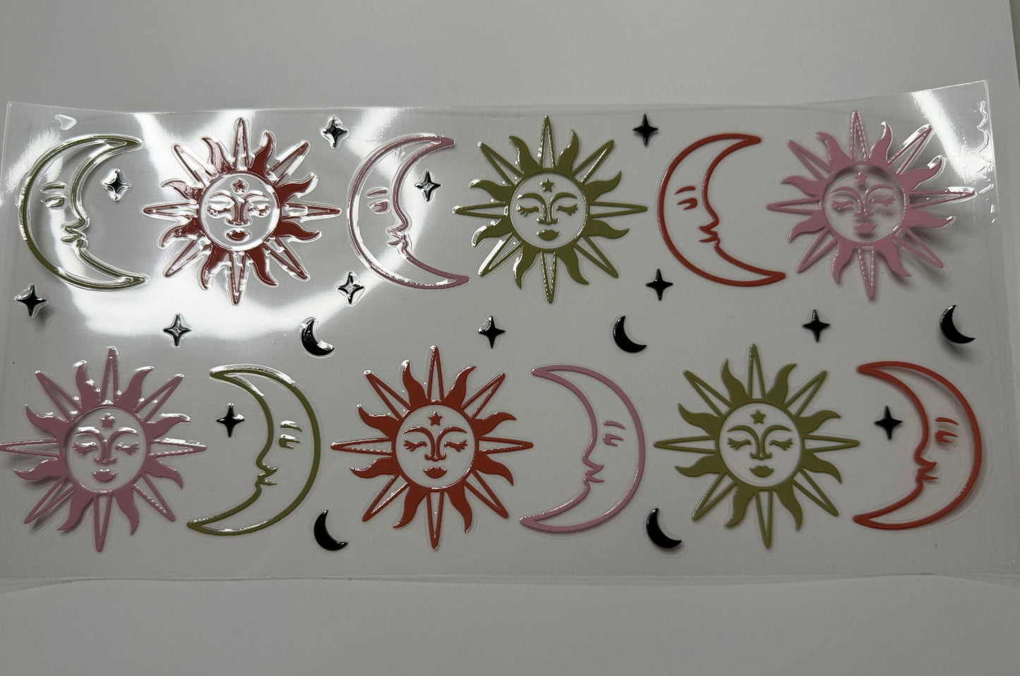 Sun, Moon & Stars UV DTF Wrap