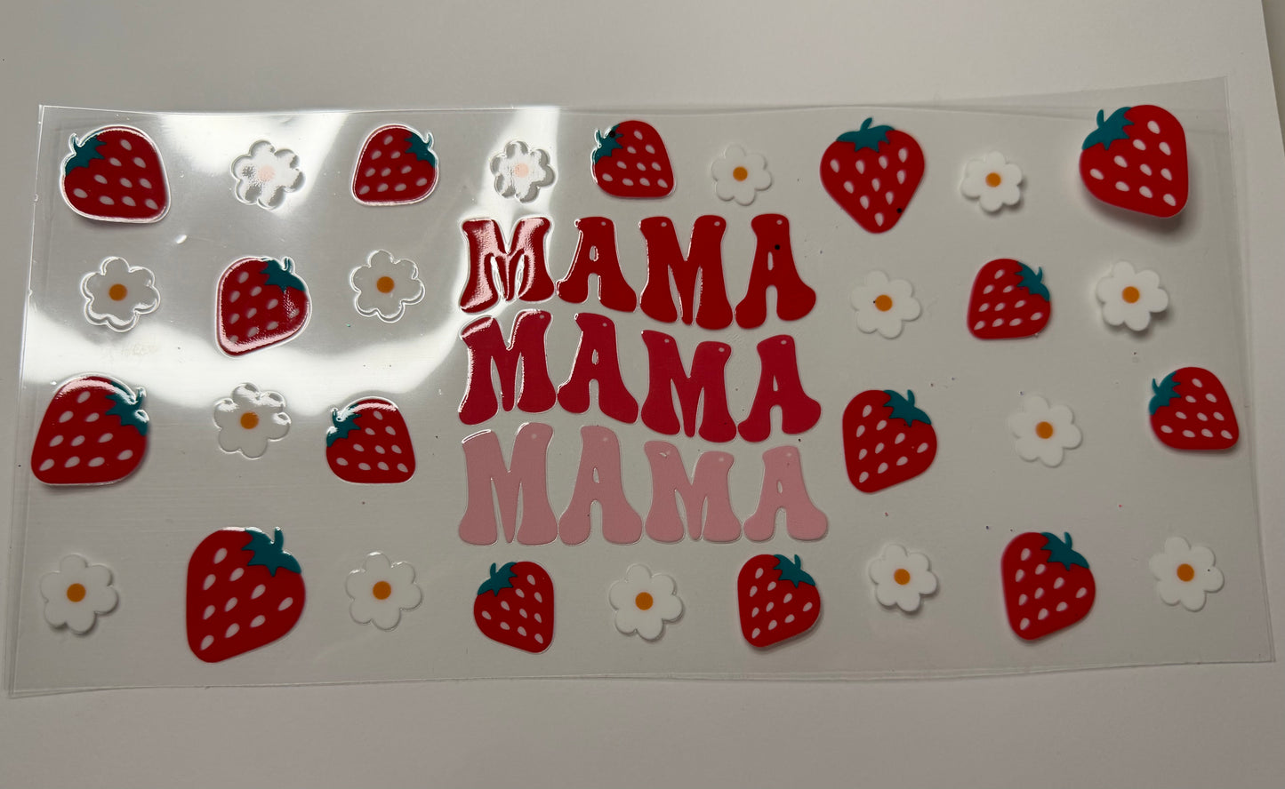 Strawberry Mama UV DTF Wrap