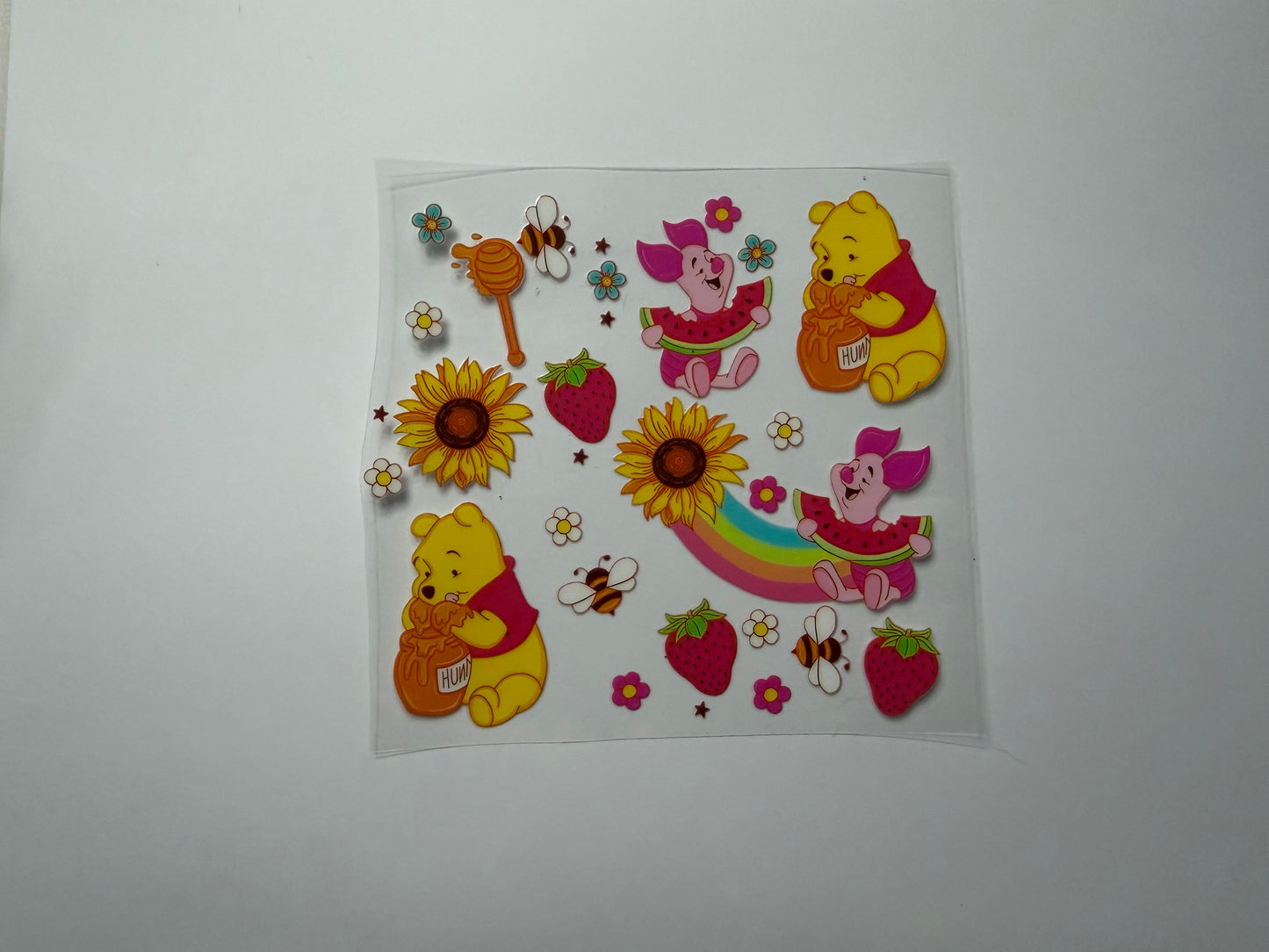 Honey Bear & Fruit UV DTF Decal