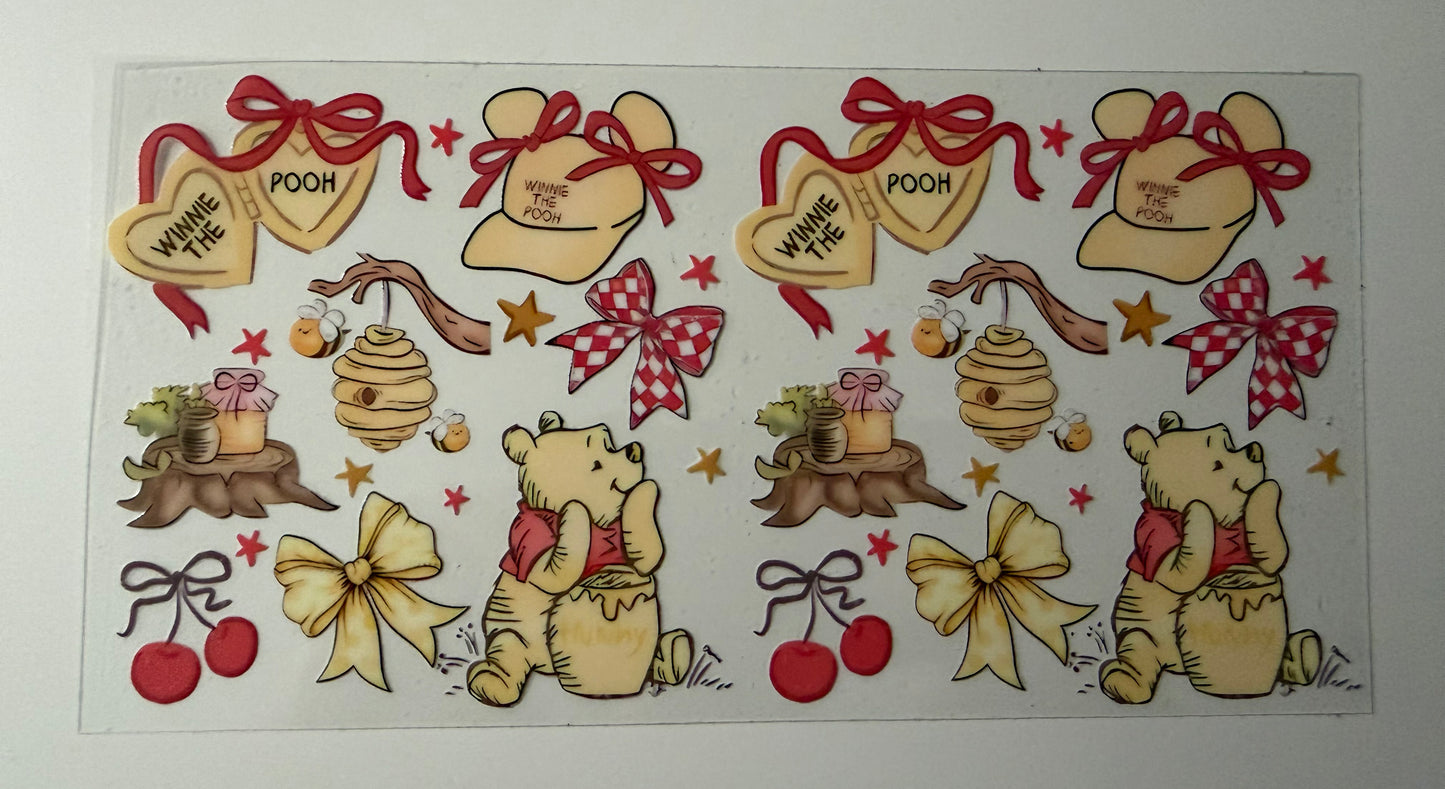 Honey Bear Hats UV DTF Wrap