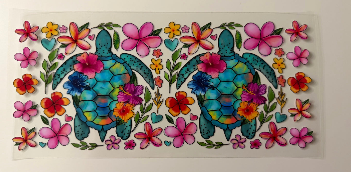Sea Turtle UV DTF Wrap