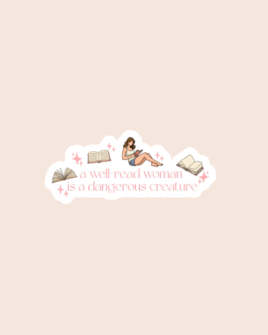 Well Read Woman Sticker