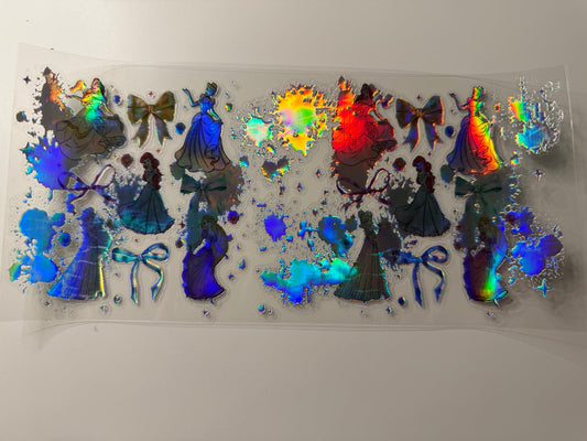 Princess Holographic UV DTF Wrap
