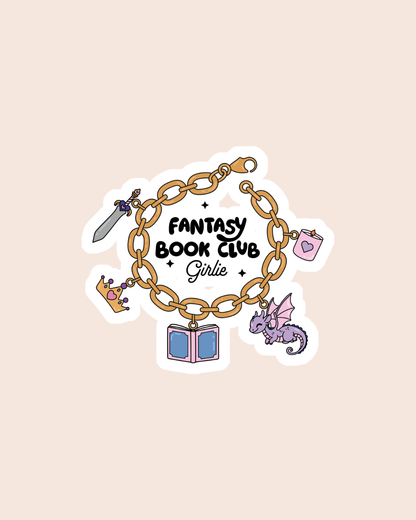 Fantasy Book Club Girlie Sticker