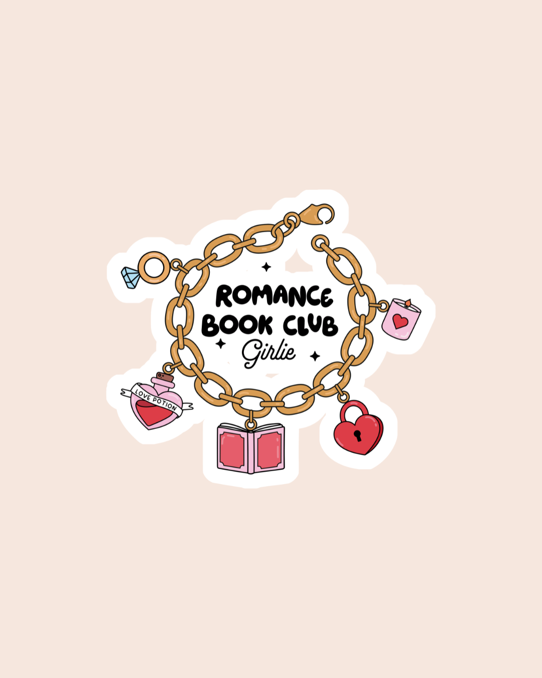 Romance Book Club Girlie Sticker
