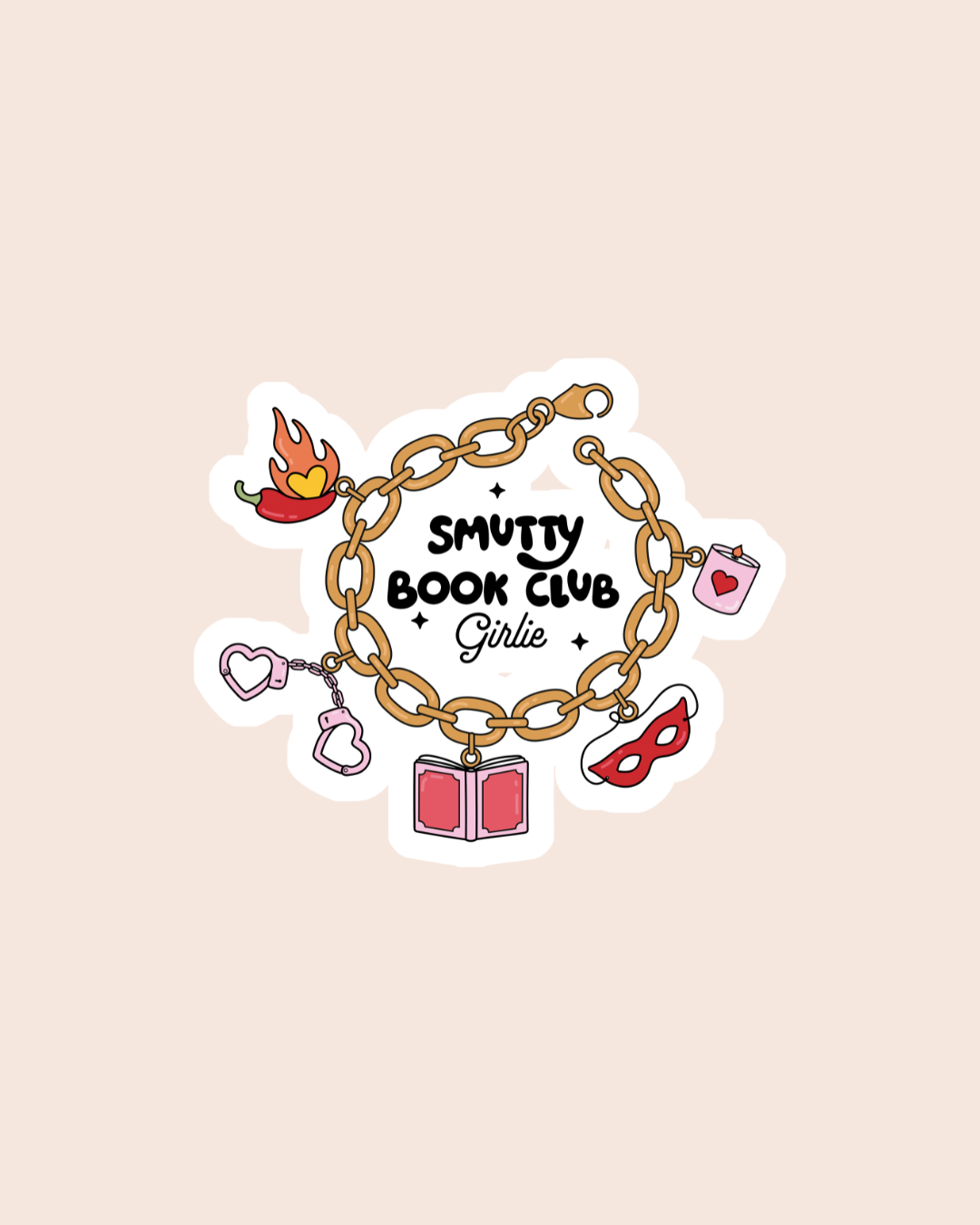 Smutty Book Club Girlie Sticker