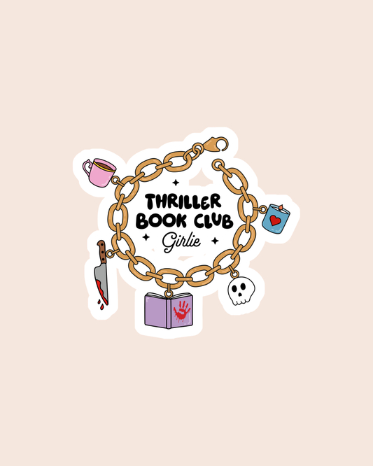 Thriller Book Club Girlie Sticker