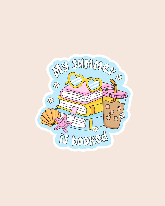 Books, Coffee & Sunshine Sticker