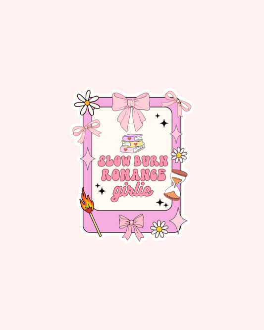 Slow Burn Romance Girlie Sticker