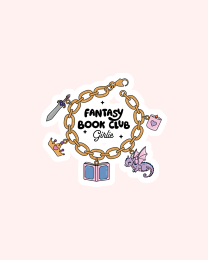 Fantasy Book Club Girlie Sticker