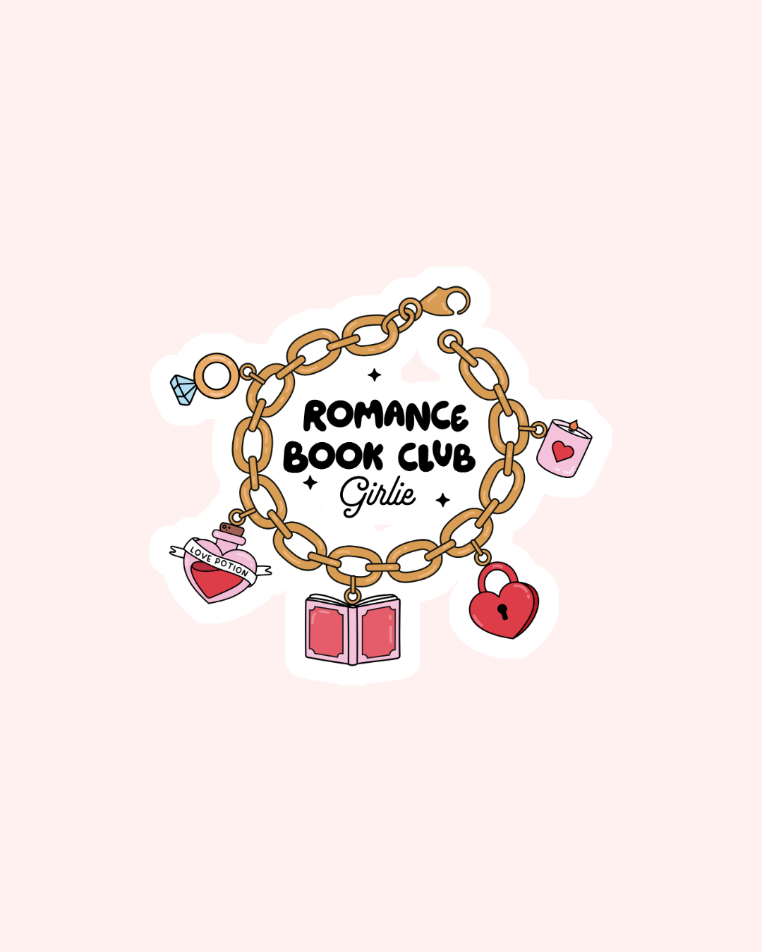 Romance Book Club Girlie Sticker