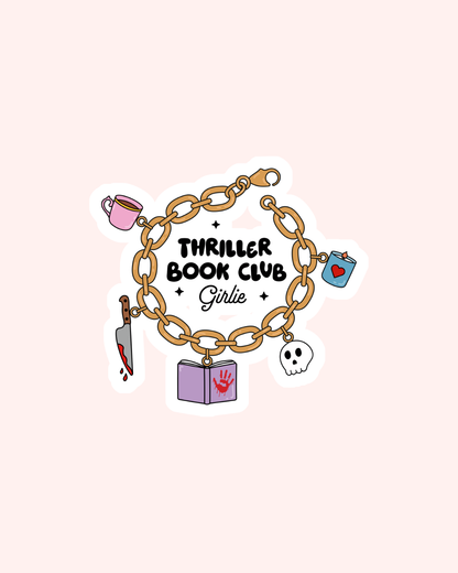 Thriller Book Club Girlie Sticker