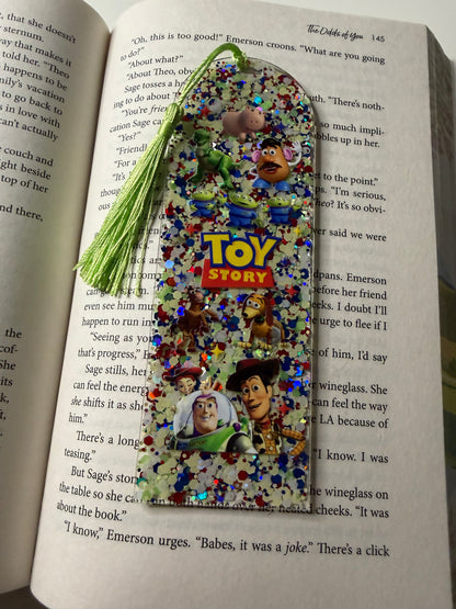 Story of Toys Glitter Resin Bookmark