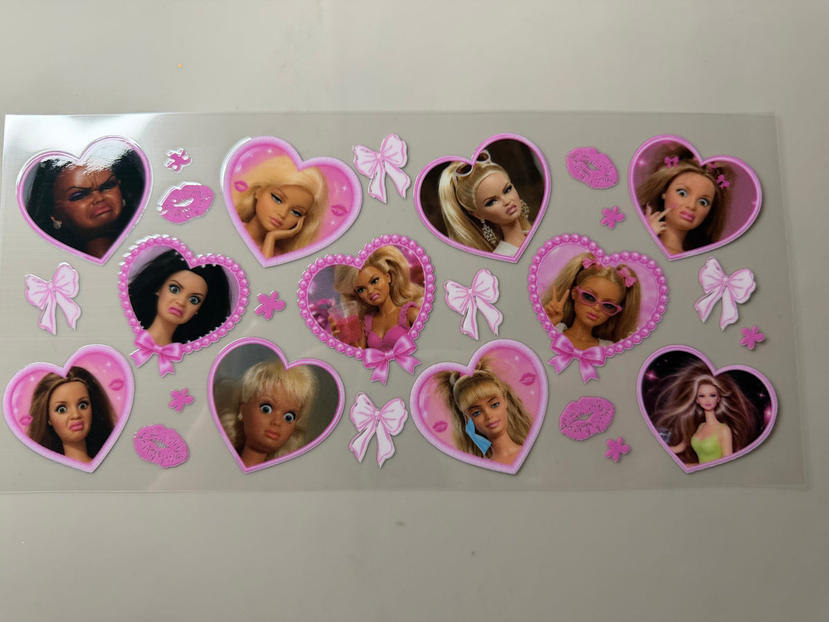 Crash Out Barbie UV DTF Wrap