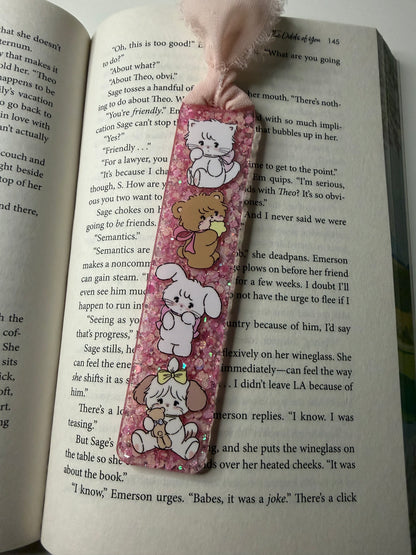 Mikko Glitter Resin Bookmark
