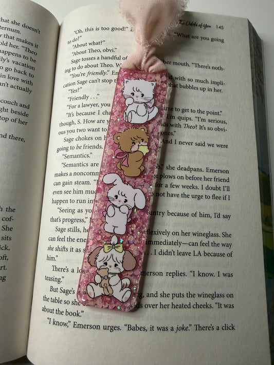Mikko Glitter Resin Bookmark