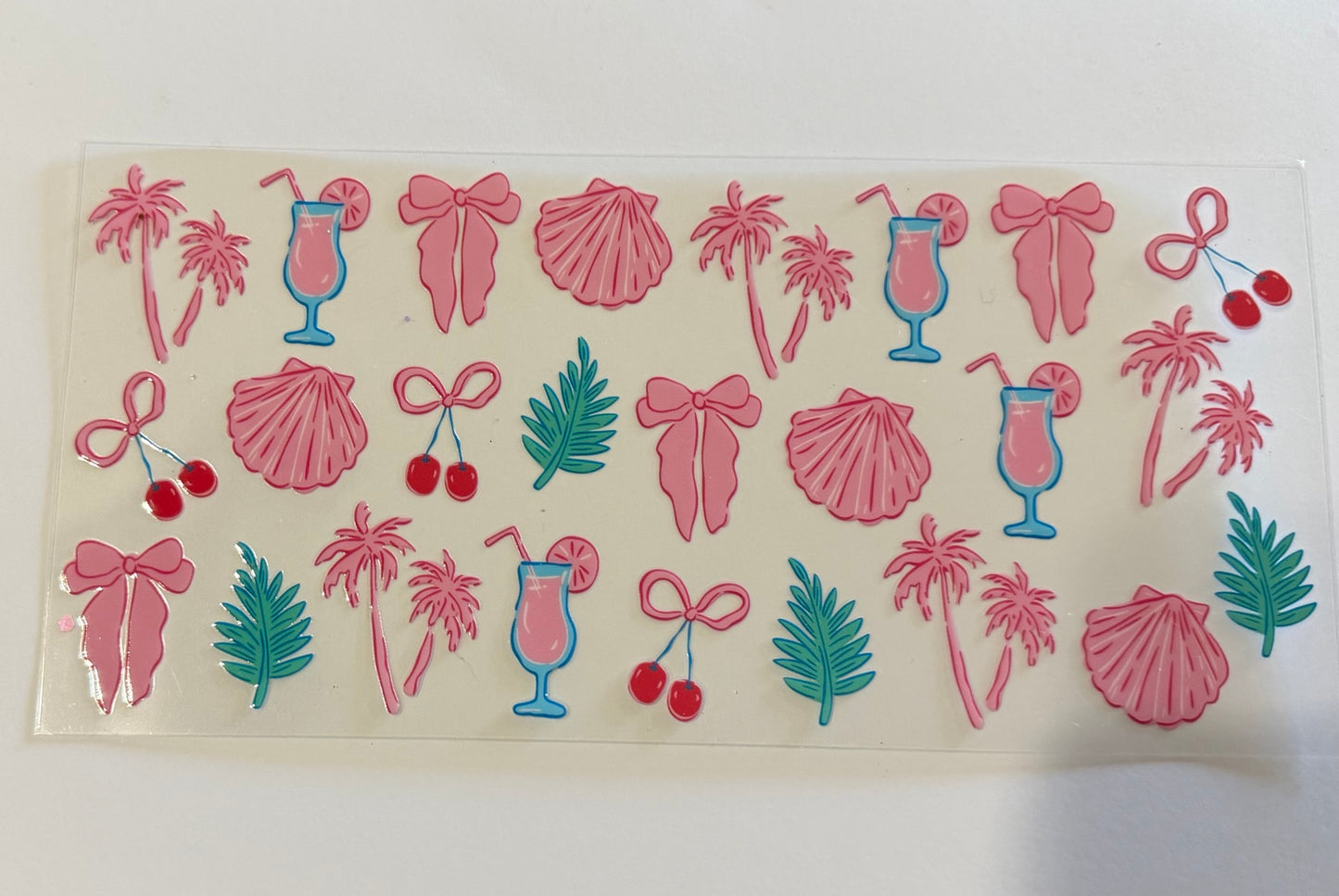 Tropical Coquette UV DTF Wrap