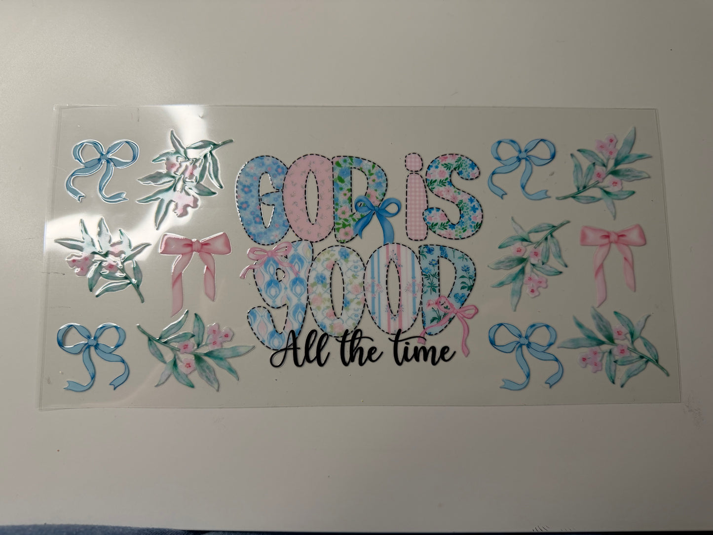 Coquette God is Good UV DTF Wrap