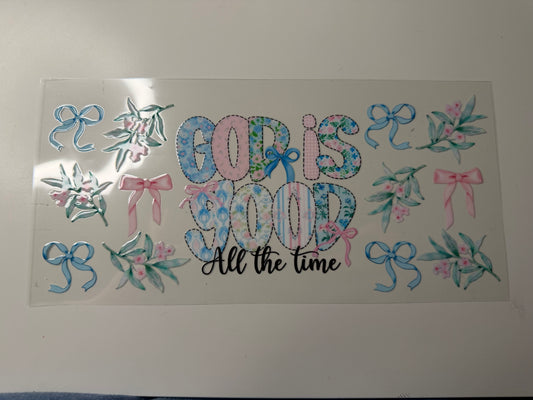 Coquette God is Good UV DTF Wrap