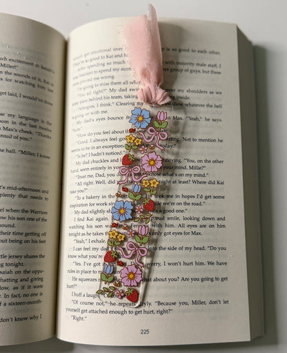 Floral Acrylic Bookmark