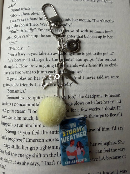 "In Stormy Weather" Chapter & Charm Keychain
