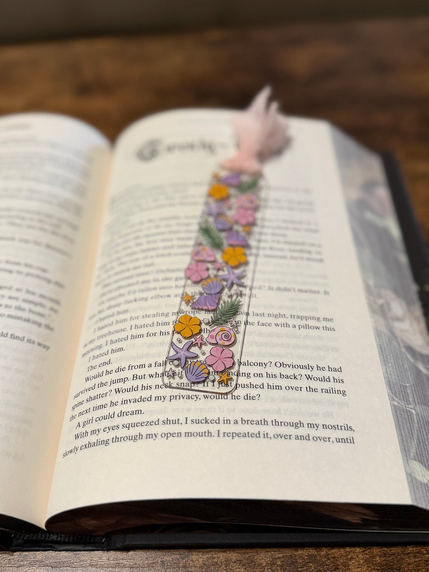 Summer Shells Acrylic Bookmark