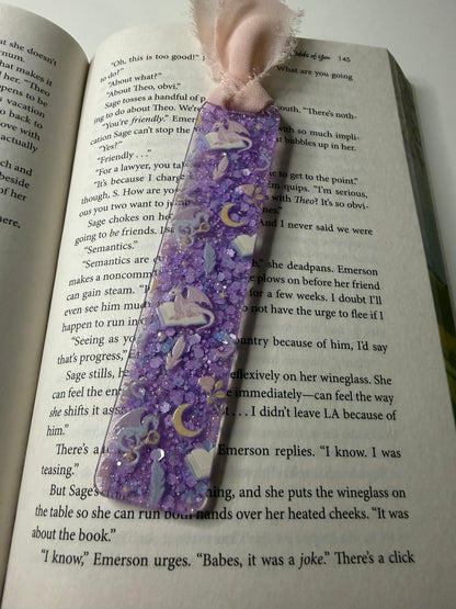 Fantasy Glitter Resin Bookmark