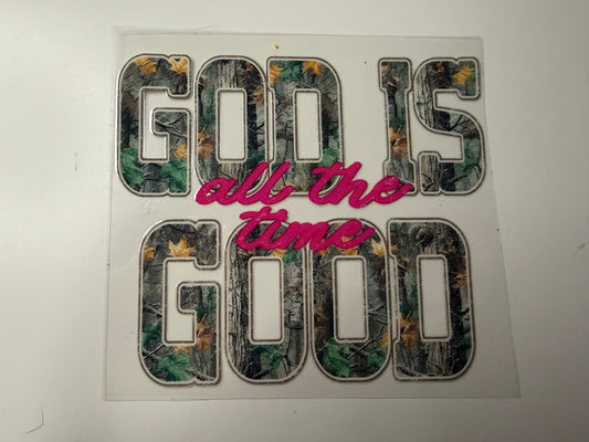 God is Good UV DTF Decal