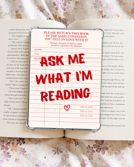 Ask Me What I’m Reading Kindle Insert