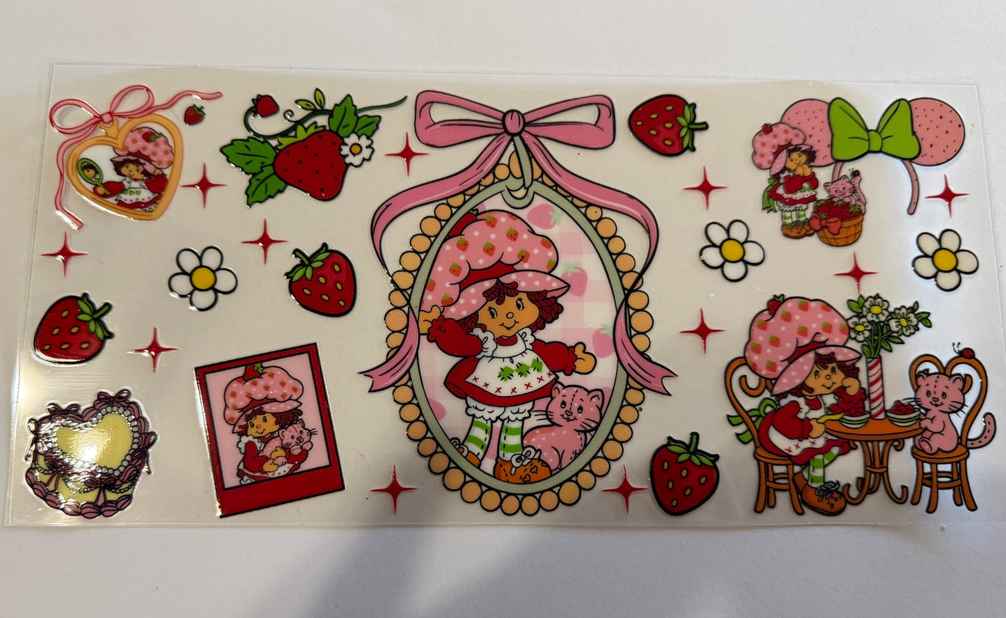 Strawberry Shortcake UV DTF Wrap