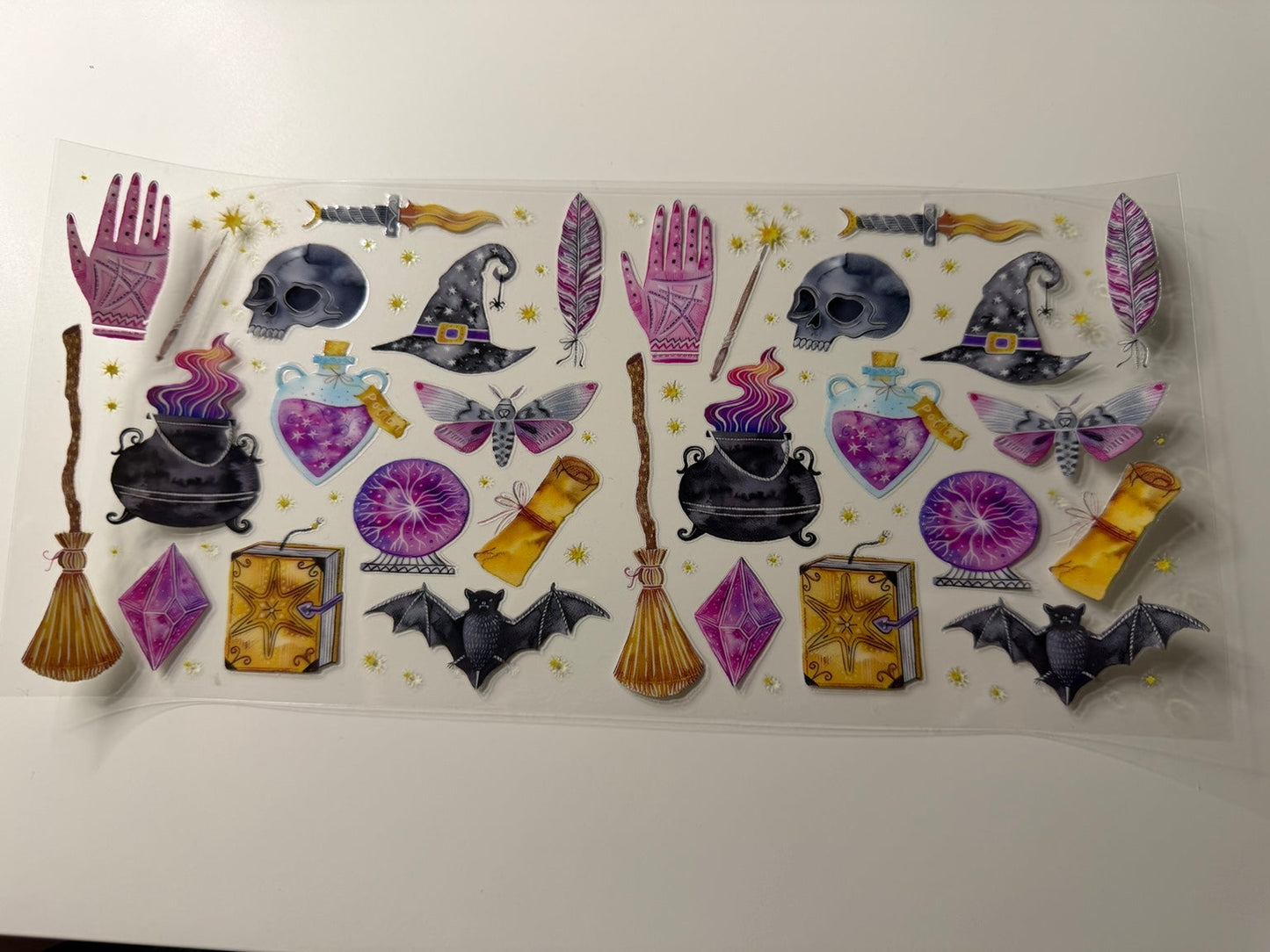 Witchy Magic Icons UV DTF Wrap